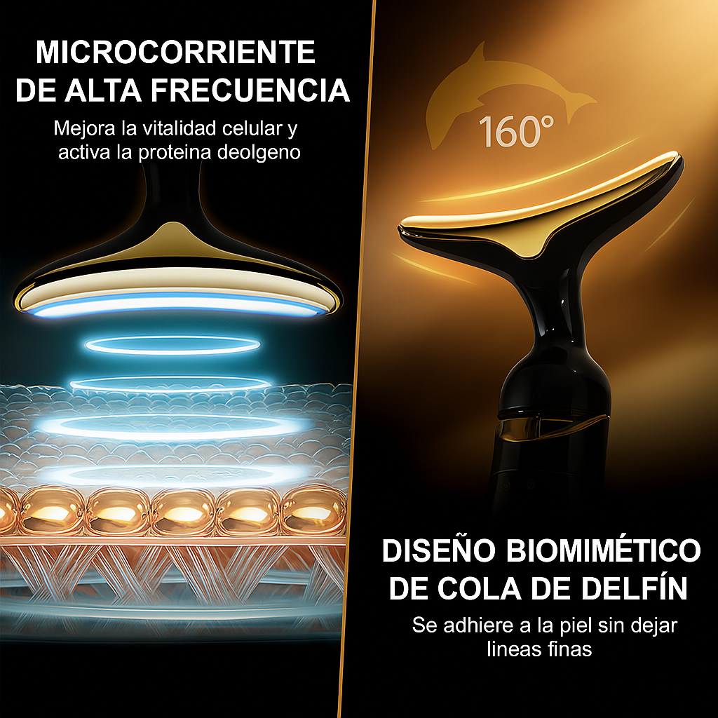 MASAJEADOR FACIAL 3 EN 1 PARA CUELLO Y OJOS