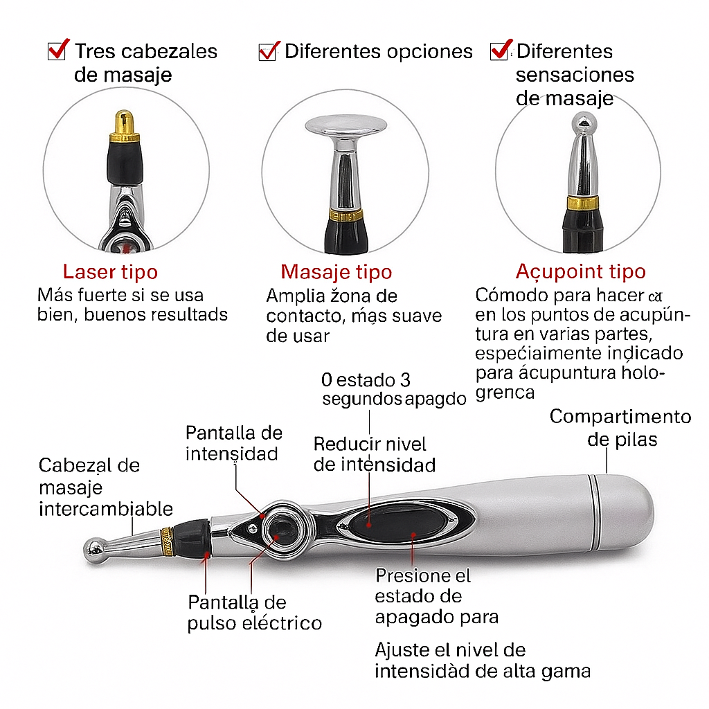 LÁPIZ MASAJEADOR ACUPUNTURA