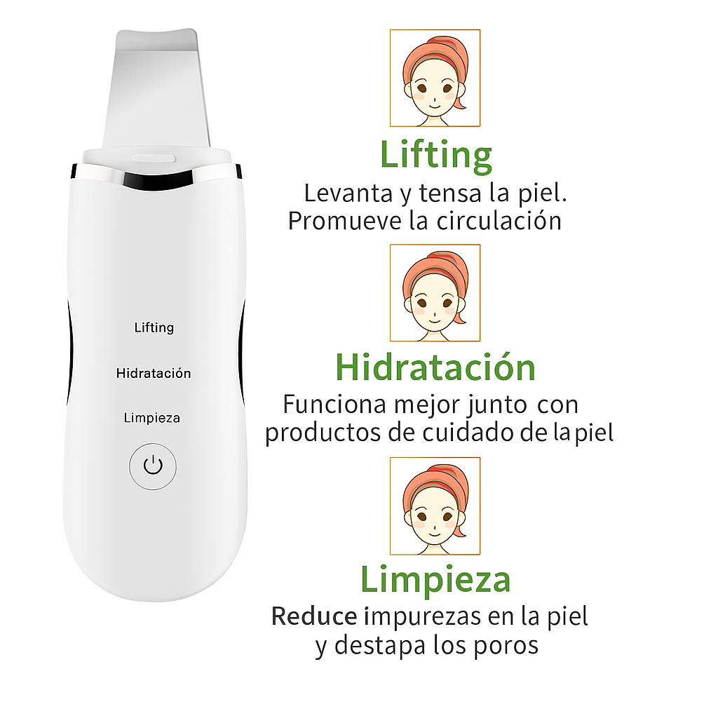LIMPIADOR ESPÁTULA FACIAL REMOVEDOR DEPURADOR